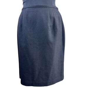VTG Norton McNaughton Wool Pencil SkirtTailored‎ Minimalist Office Siren Size 6